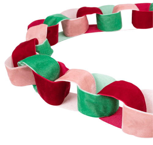 Meri Meri Christmas Velvet "Paper Chain" Garland