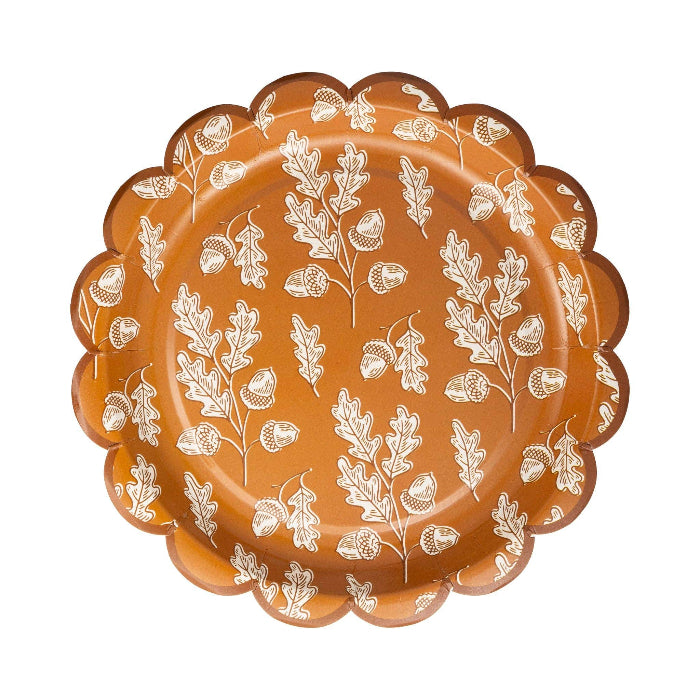 My Mind’s Eye AGT1240 - Acorns Scalloped Circle Paper Plate