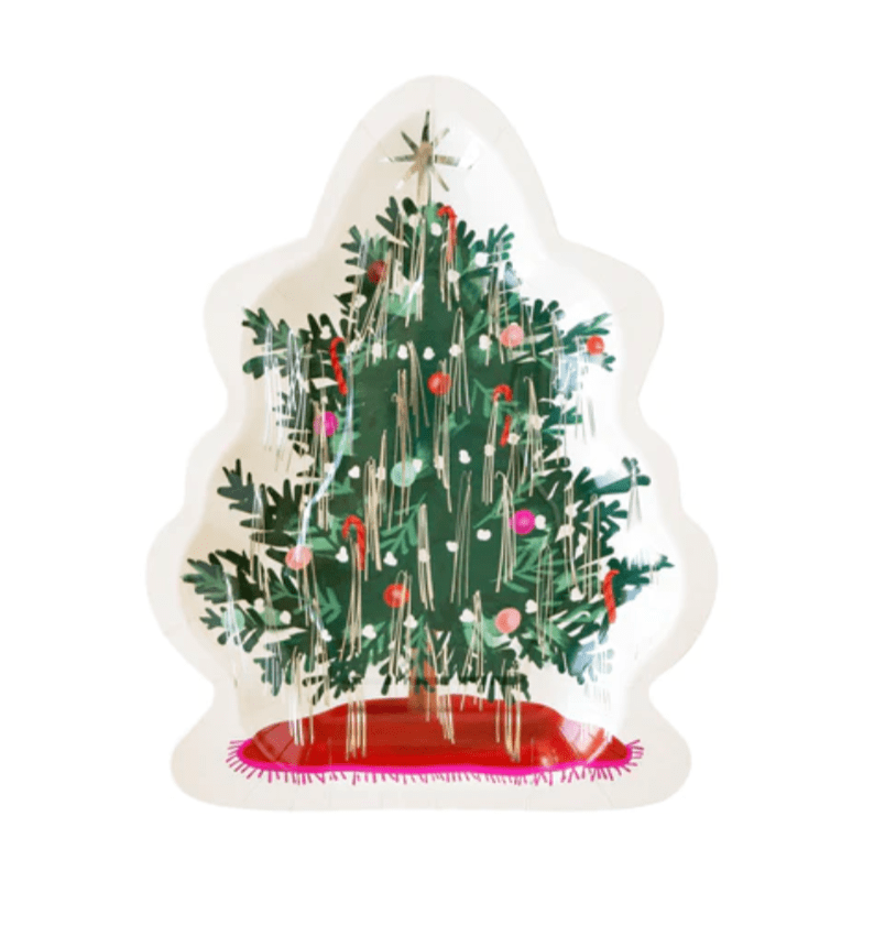 My Mind’s Eye Christmas Baubles Tree Paper Plate