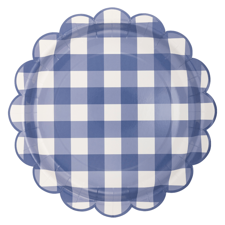 My Mind’s Eye Blue Gingham Paper Plate