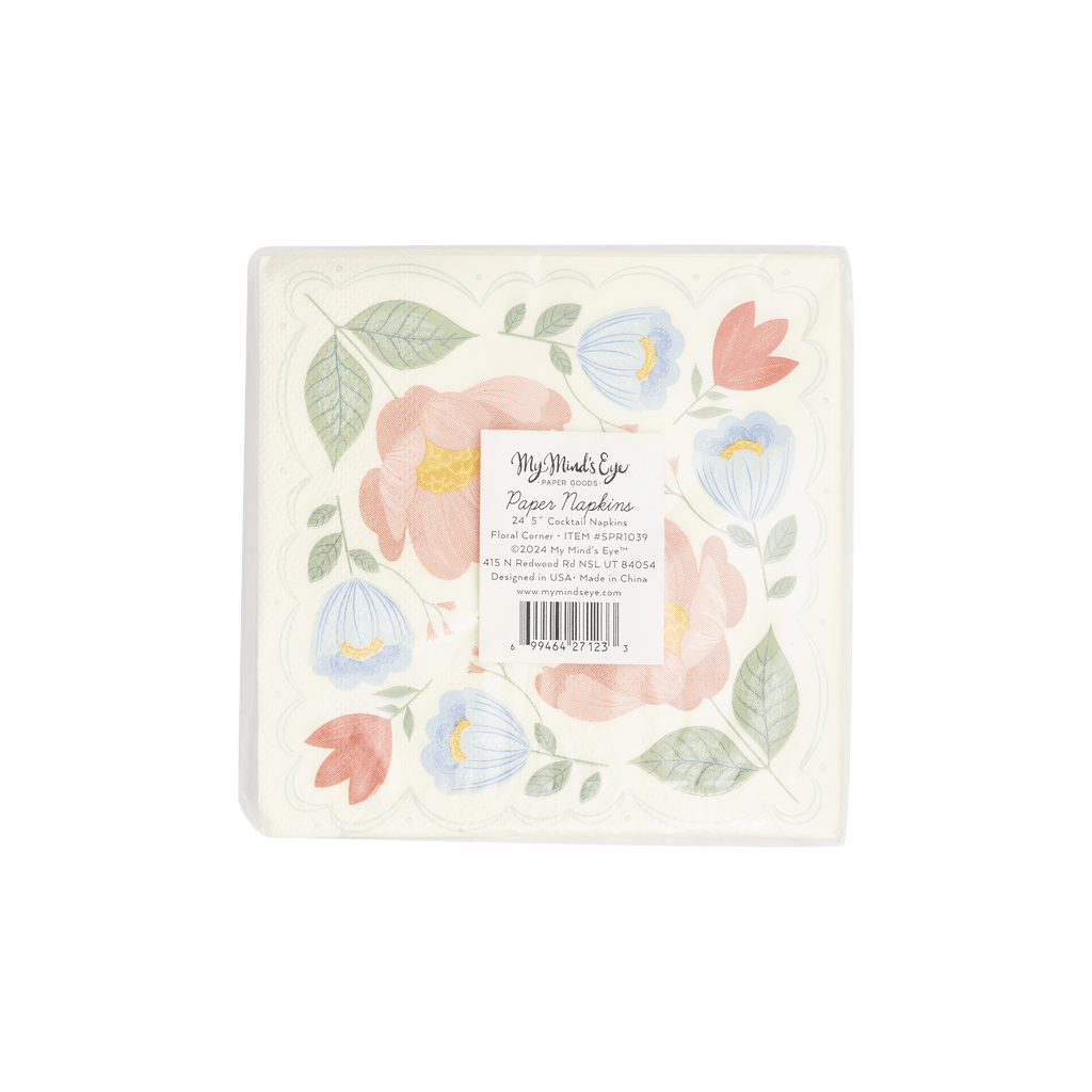 My Mind’s Eye Floral Corner Napkins