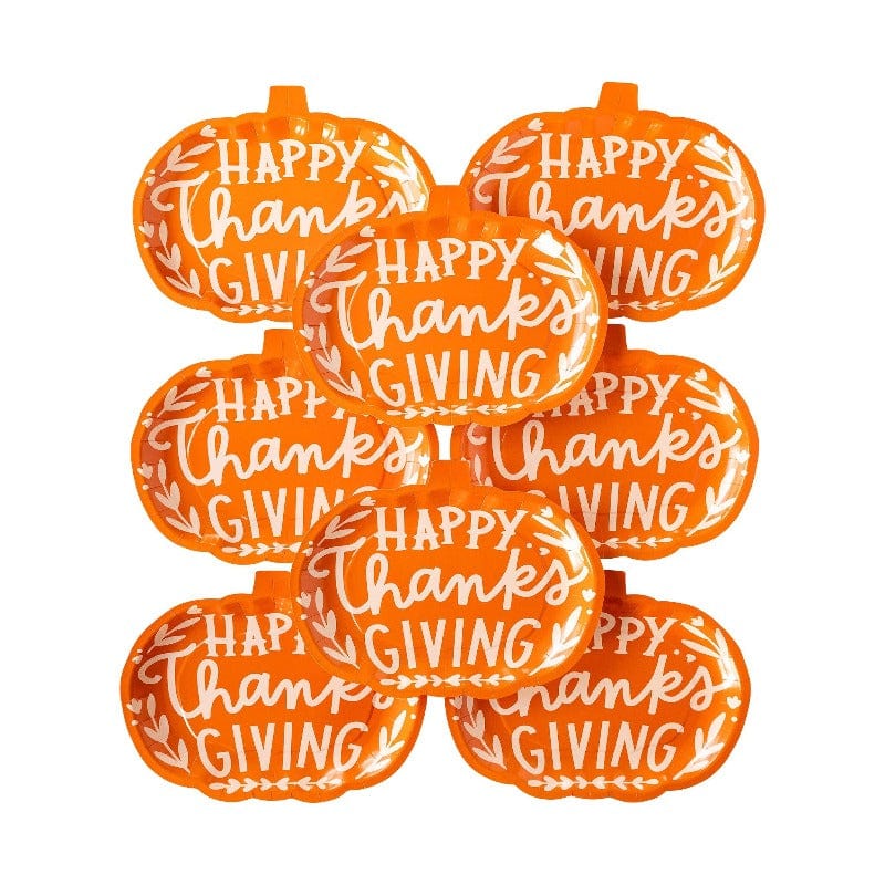 My Mind’s Eye Thanksgiving Happy Thanksgiving Pumpkin Plate