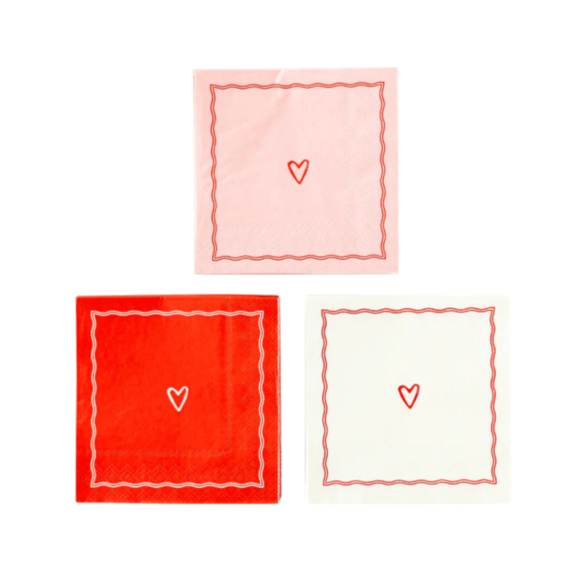 My Mind’s Eye Valentine Middle Heart Napkin