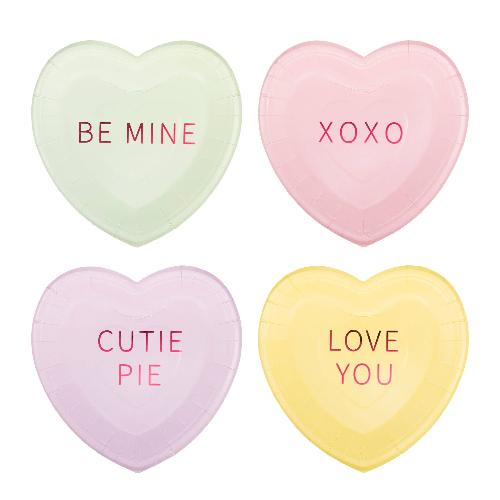 My Mind’s Eye CVH1141 - Conversation Hearts Dessert Plate Set