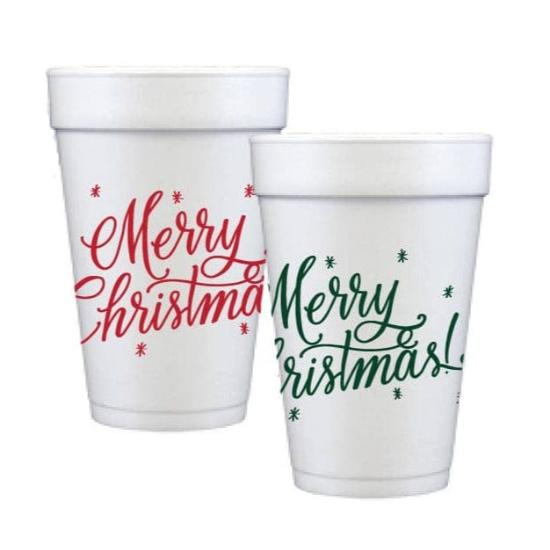 Natalie Chang Merry Christmas Cups (Frost and Foam)