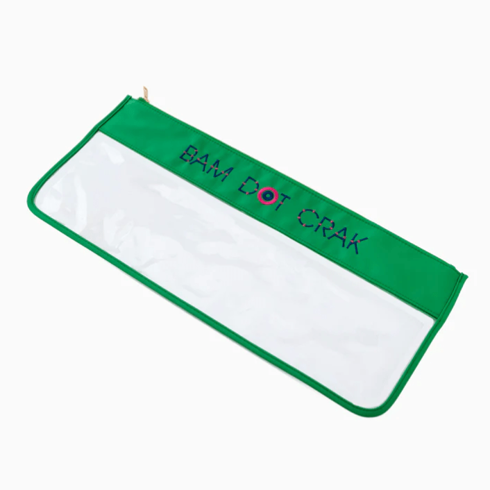 Oh My Mahjong Kelly Green Clear Mahjong Tile Bag (Choose Style)
