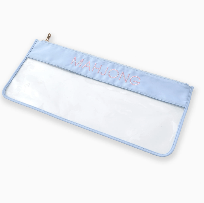 Oh My Mahjong Light Blue Clear Mahjong Tile Bag (Choose Style)