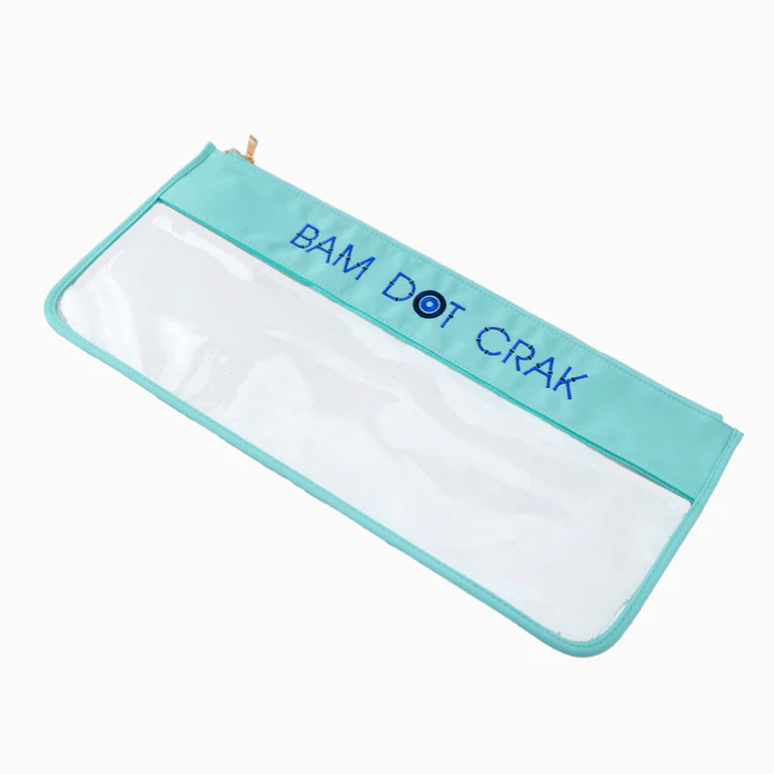Oh My Mahjong Mint / Turquoise Clear Mahjong Tile Bag (Choose Style)