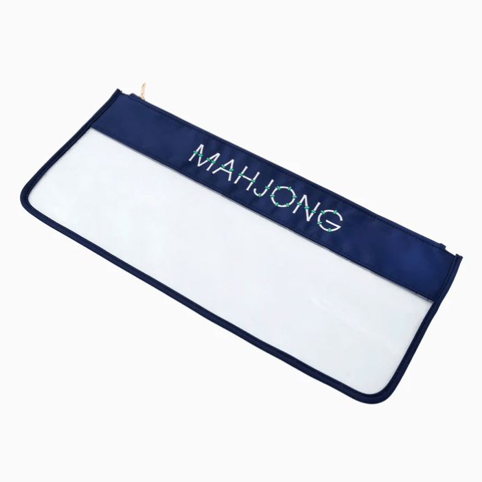 Oh My Mahjong Navy Clear Mahjong Tile Bag (Choose Style)