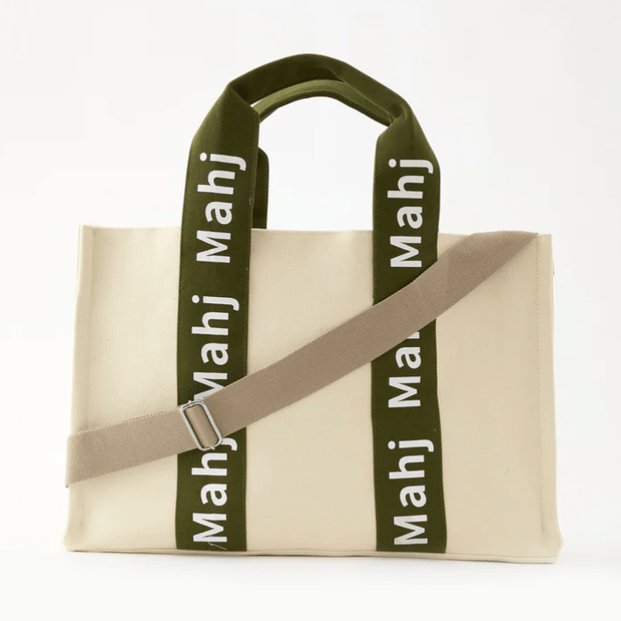 Oh My Mahjong Olive Mahjong Tote Bag (Choose Color)