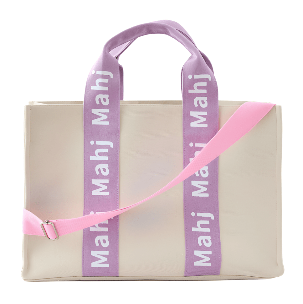 Oh My Mahjong Pink Mahjong Tote Bag (Choose Color)