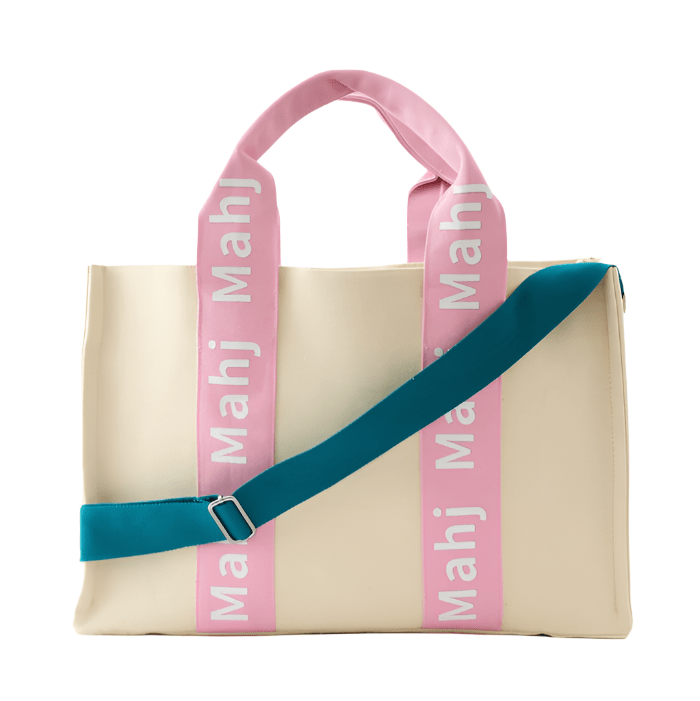 Oh My Mahjong Pink Mahjong Tote Bag (Choose Color)
