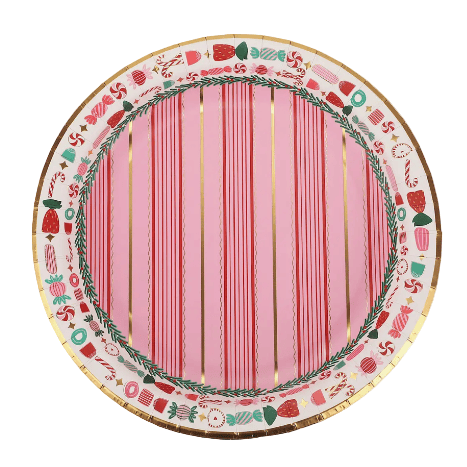 Packed Party Party Peppermint Party Dinner Plate