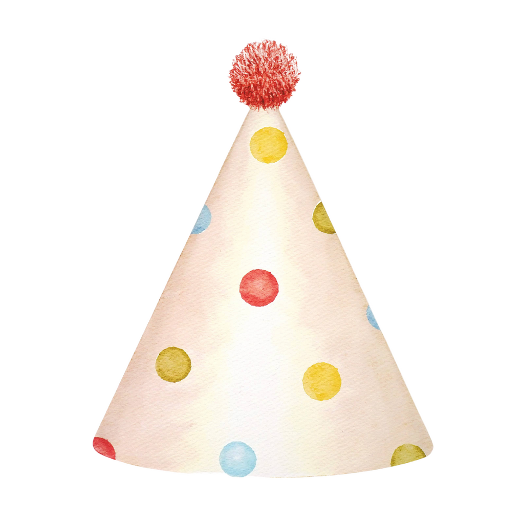 Happy Birthday Party Hat Paper Placemat