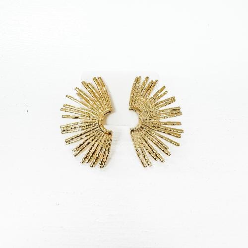 Pine+Poppy Sunburst Earring Poppy Pearl & Gold Earrings (Choose Style)