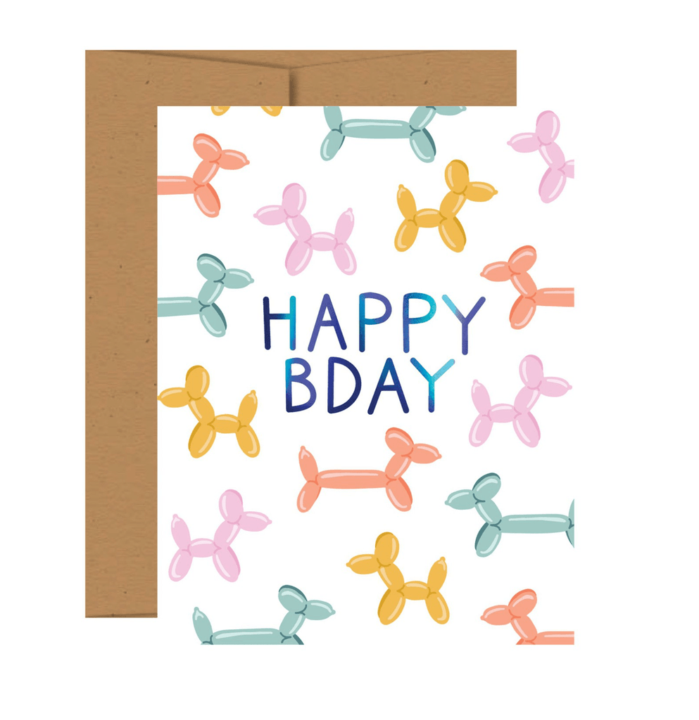 Pippi Post Greeting Cards Balloon Animal Birthday Card