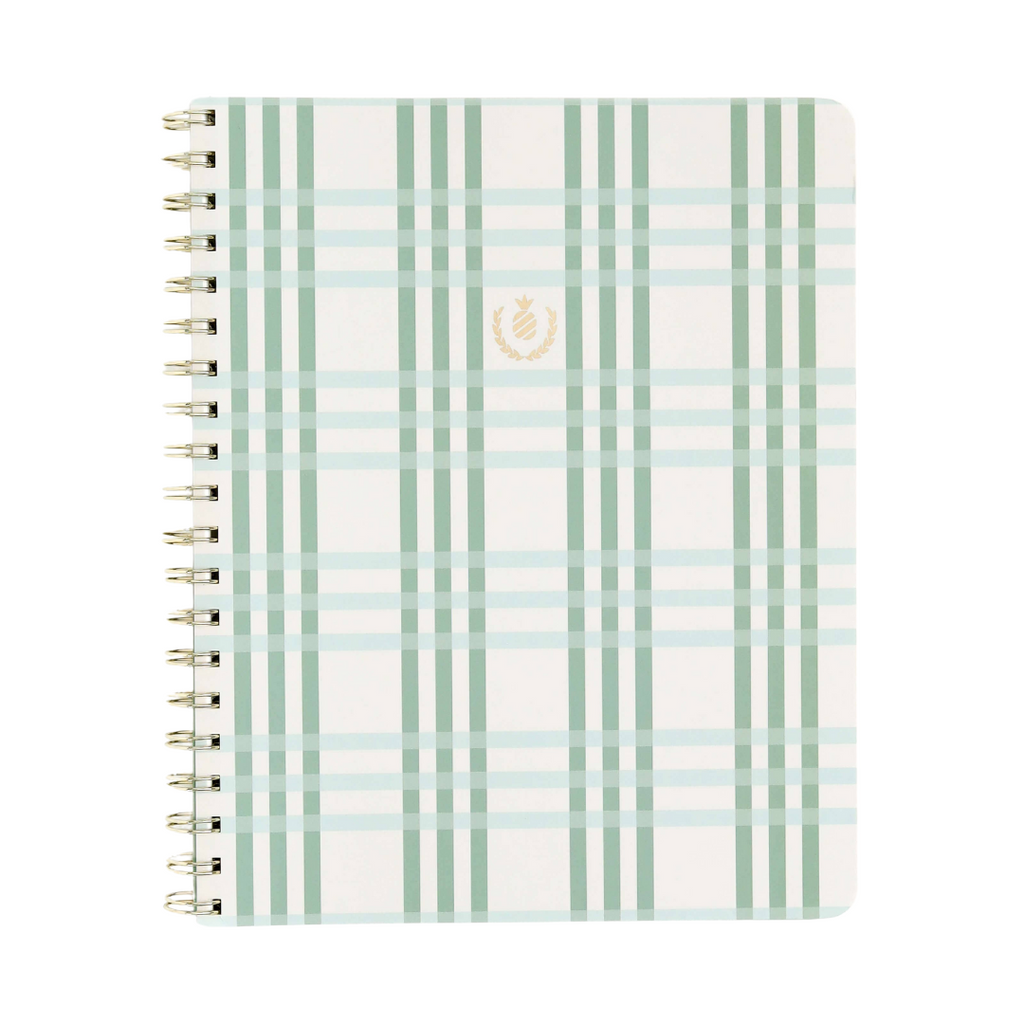 Pistachio Plaid Notebook