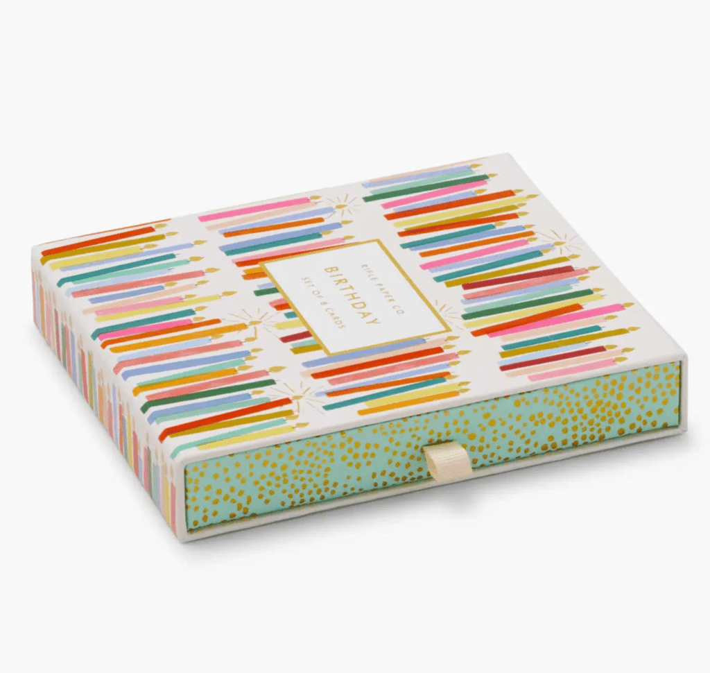 Rifle Paper Co Birthday Candles Keepsake Card Box