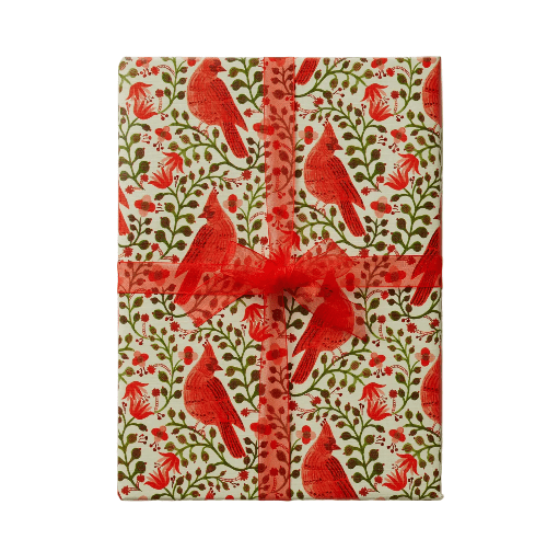Rifle Paper Co Christmas Christmas Cardinals Continuous Wrapping Roll