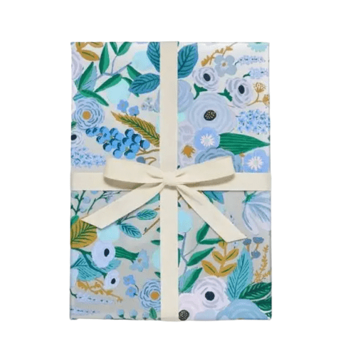 Rifle Paper Co Gift Wrap Garden Party Silver Continuous Wrapping Roll