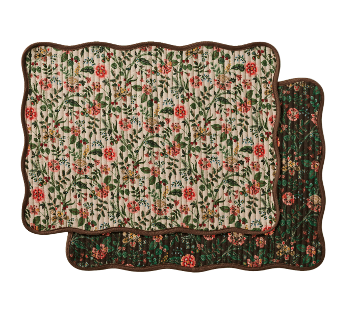 Rifle Paper Co. Fall Gracie Quilted Cotton Placemats (Set of 4)