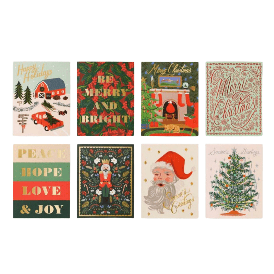 Rifle Paper Co. Christmas Holiday Essentials Card Box