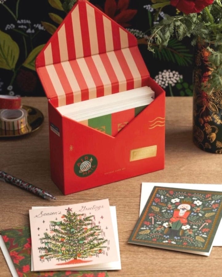 Rifle Paper Co. Christmas Holiday Essentials Card Box