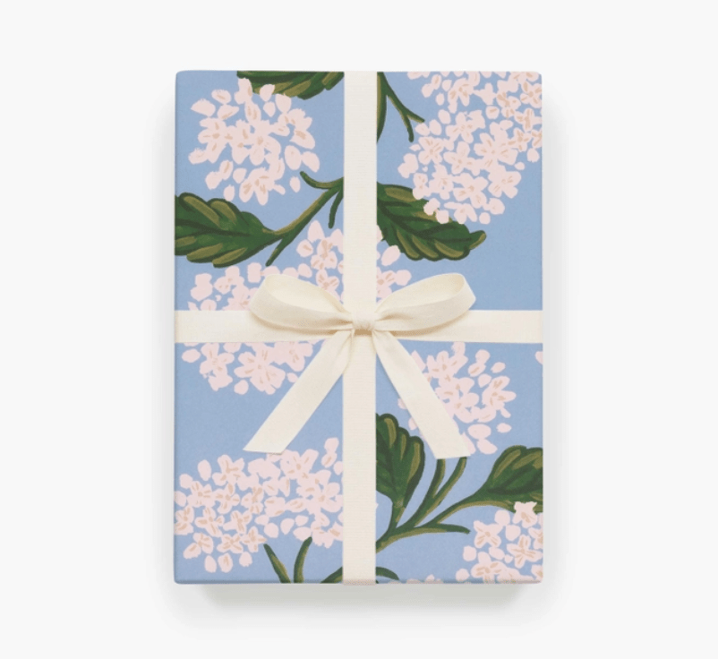 Rifle Paper Co. Gift Wrap Hydrangea Wrapping - Roll of 3 Sheets