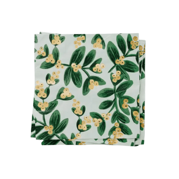 Rifle Paper Co. Christmas Mistletoe Cocktail Napkins