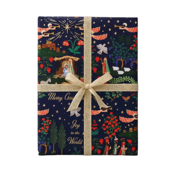 Rifle Paper Co Gift Wrap Nativity Scene Continuous Wrapping Roll