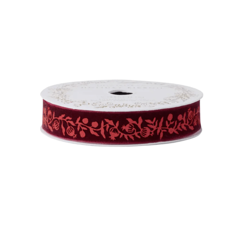 Rifle Paper Co. Gift Wrap Pomegranate Velvet Ribbon