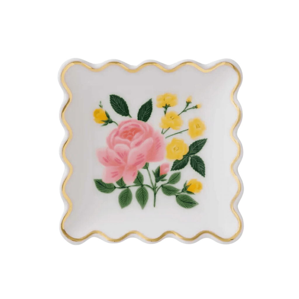 Rifle Paper Co. Gifts Roses Porcelain Scalloped Ring