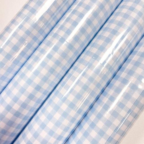 Rosanne Beck Party Blue Gingham Runner