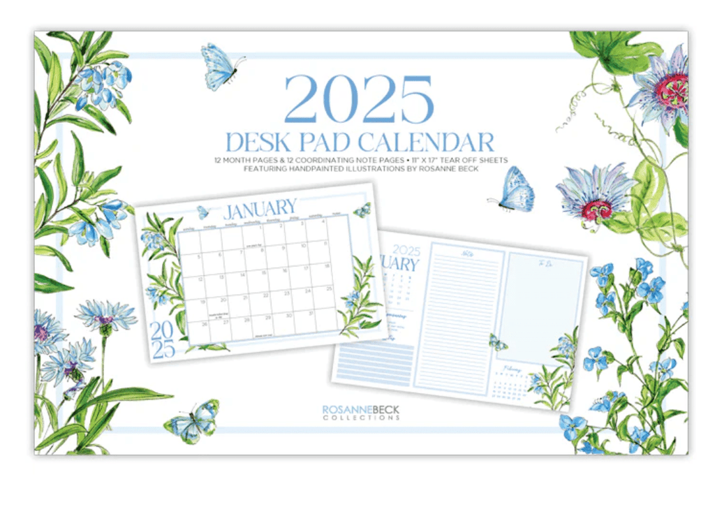 Rosanne Beck Calendar and Planners Botanicals 2025 Desk Pad Calendar