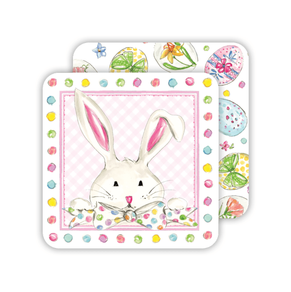 Rosanne Beck Easter Bunny / Easter Egg Coaster Set