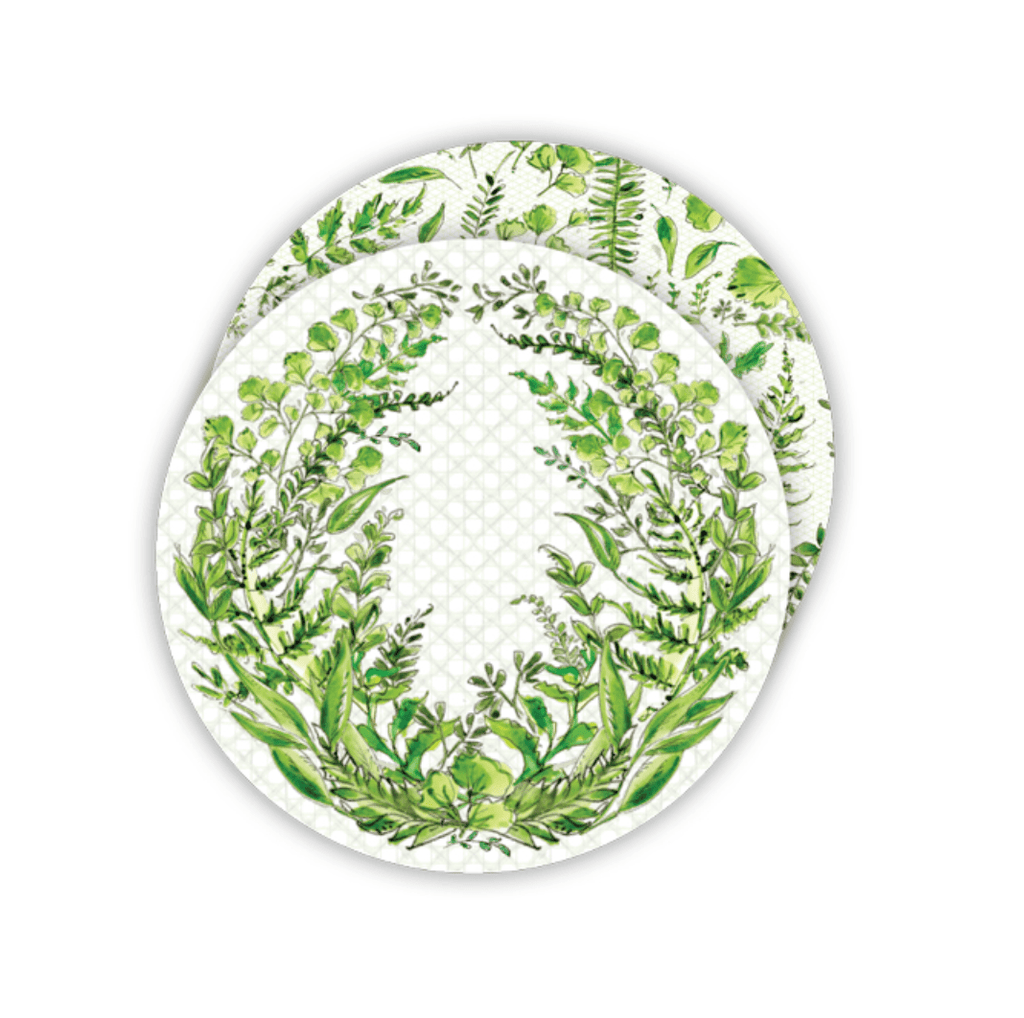 Rosanne Beck Easter Fern / Greenery Coaster Set