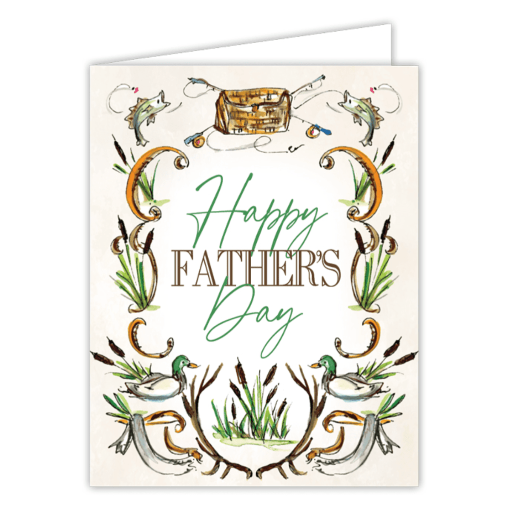 Rosanne Beck Fishing and Ducks Father's Day Card