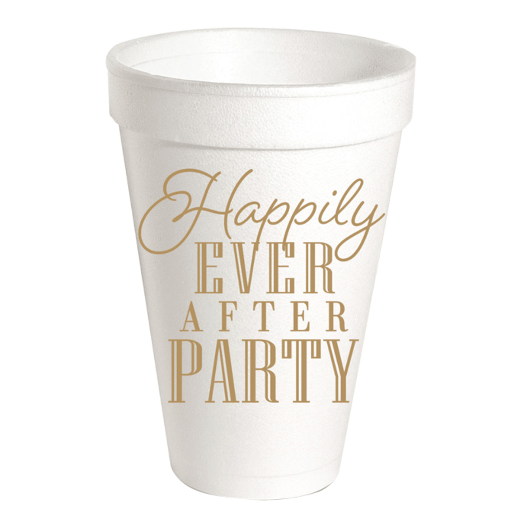 Rosanne Beck Party Happily Ever After Party Foam Cups