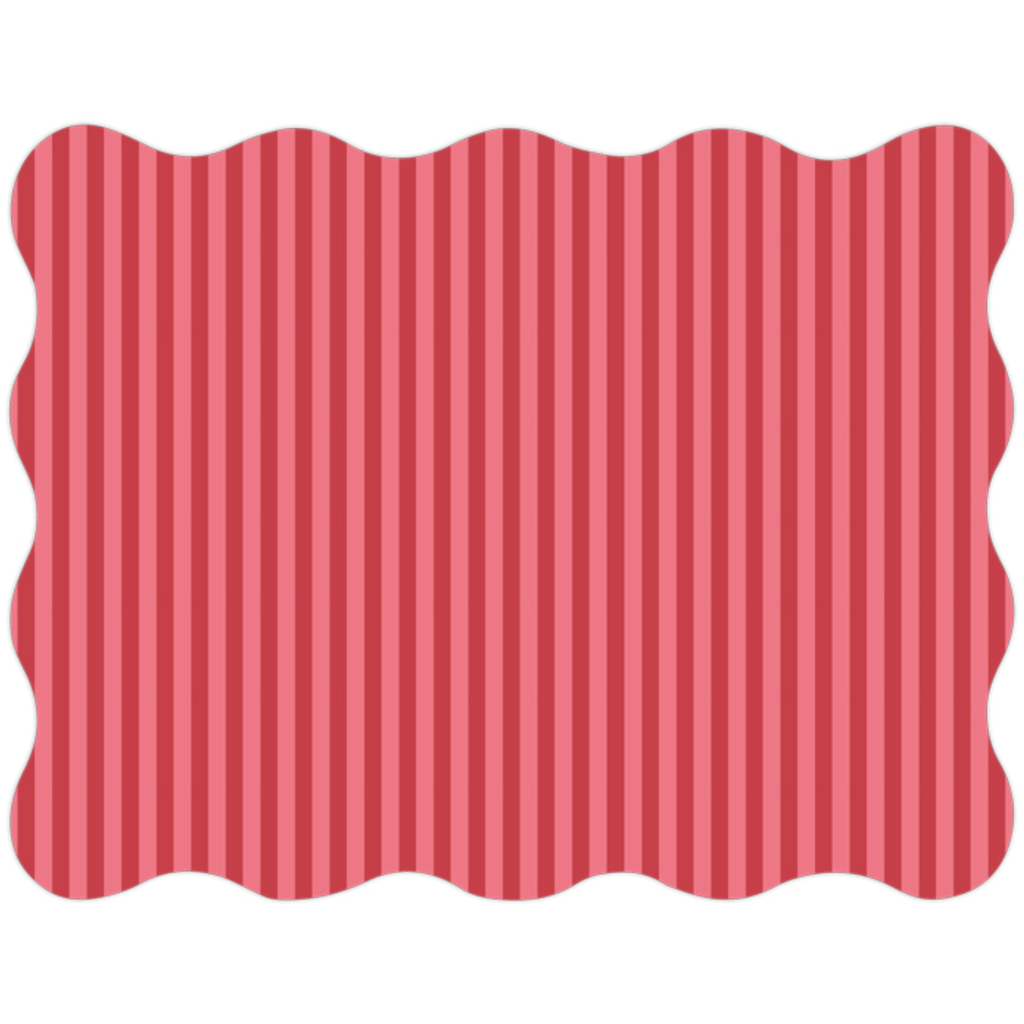 Rosanne Beck Christmas Holiday Red Noelle Stripe Placemat