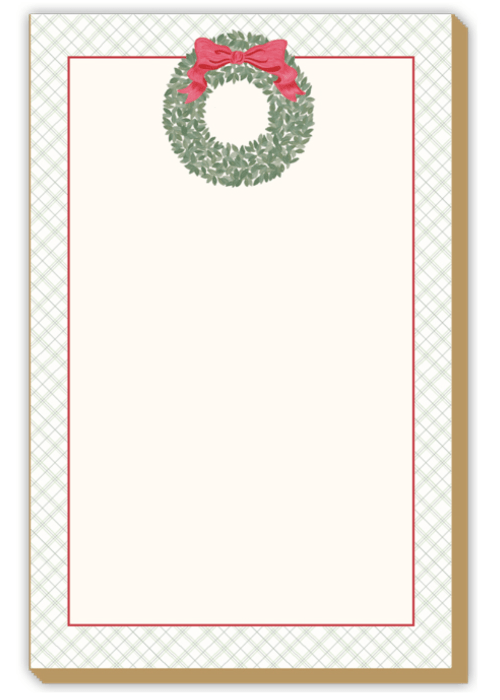 Rosanne Beck Paper Holiday Wreath Luxe Large Notepad