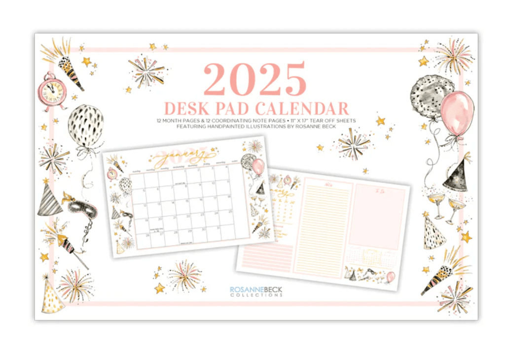 Rosanne Beck Calendar and Planners Holidays 2025 Desk Pad Calendar