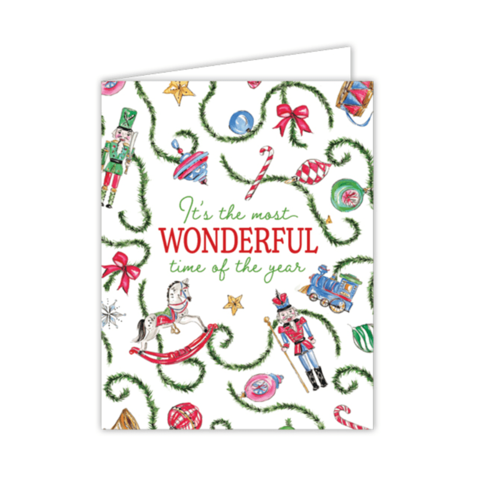 Rosanne Beck Christmas It's the Most Wonderful Time of the Year Card