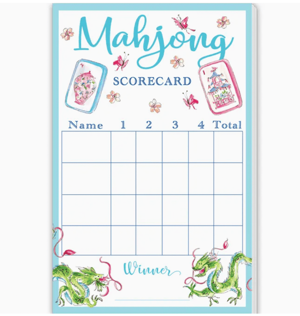 Mahjong Scorecard Notepad – Jenn & Co.