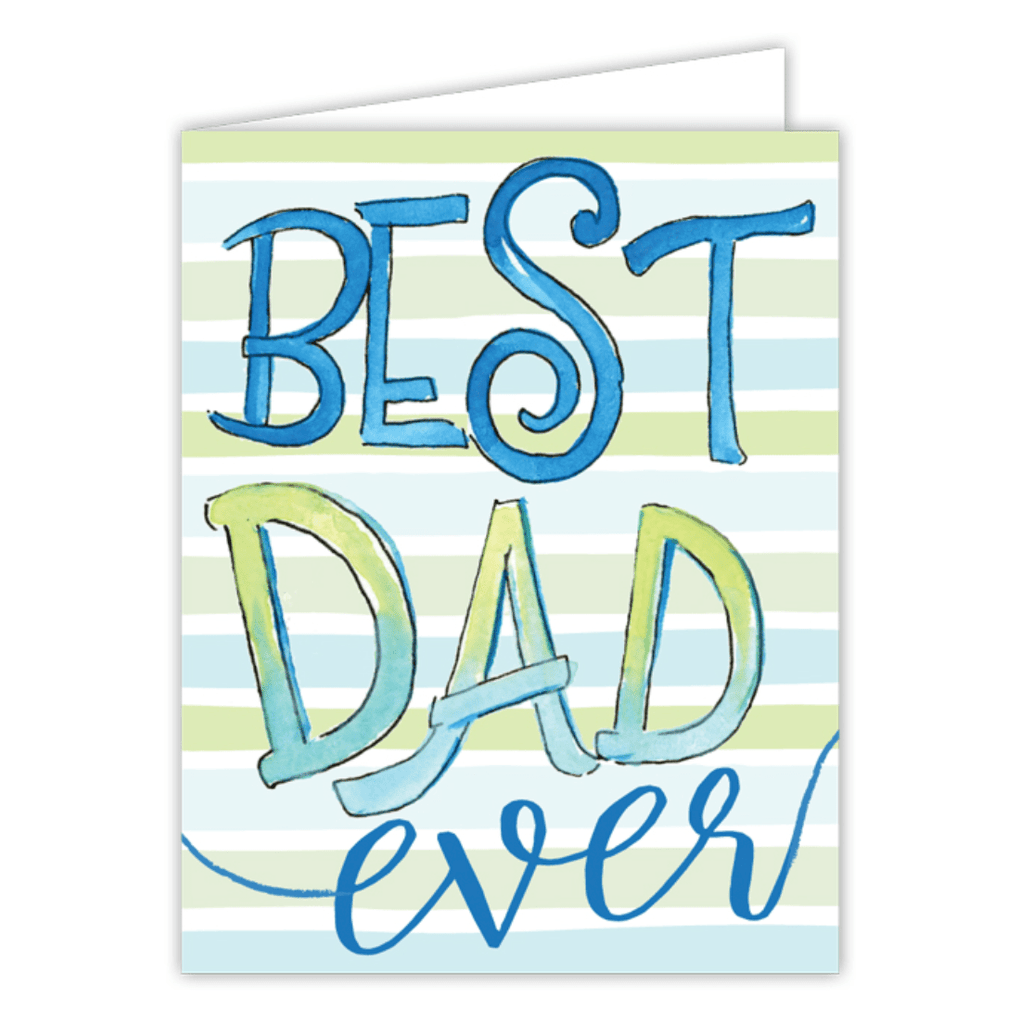 Rosanne Beck Painted Best Dad Ever Card