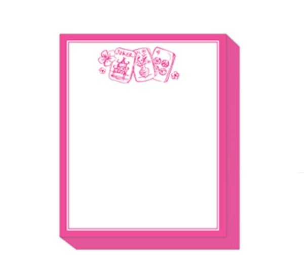 Rosanne Beck Paper Pink Mahjong Tile Notepad