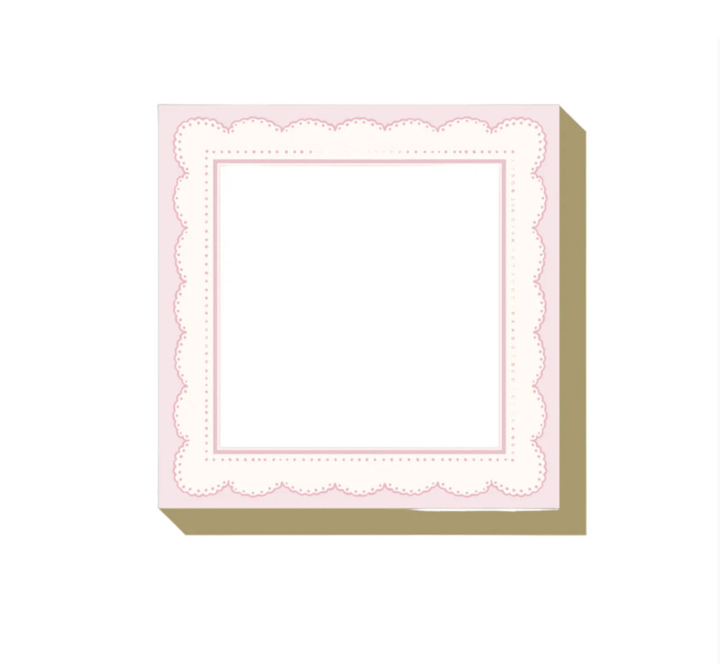 Rosanne Beck Paper Pink Scallop Mini Luxe Notepad