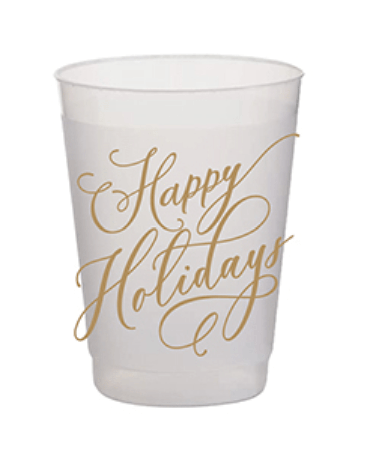 RosanneBeck Collections Frost Flex Cups - Happy Holidays