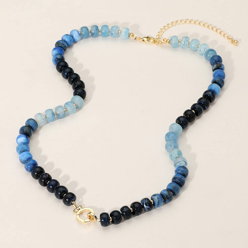Sensibling Corp. Beaded Clasp Accent Necklace (choose color)