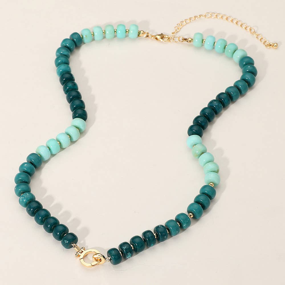 Sensibling Corp. Beaded Clasp Accent Necklace (choose color)