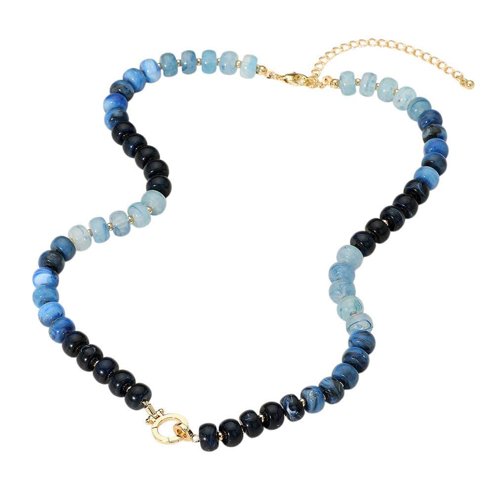 Sensibling Corp. Beaded Clasp Accent Necklace (choose color)